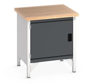 Bott Cubio Storage Workbench 750mm wide x 750mm Deep x 840mm high supplied with a Multiplex (layered beech ply) worktop and 1 x integral storage cupboard (650mm wide x 650mm deep x 500mm high).... 750mm Wide Engineers Storage Benches with Cupboards & Drawers